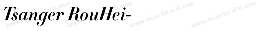 Tsanger RouHei字体转换